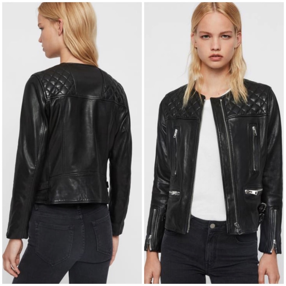 All saints milou leather biker jacket
